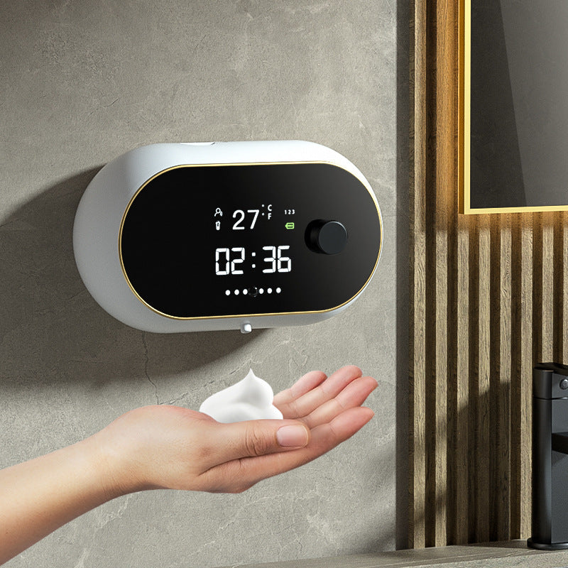 Automatisk väggmonterad tvåldispenser/handdesinfektionsmedel