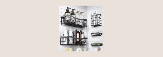 EUDELE Adhesive Shower Caddy Organizer: Revolutionizing Bathroom Storage