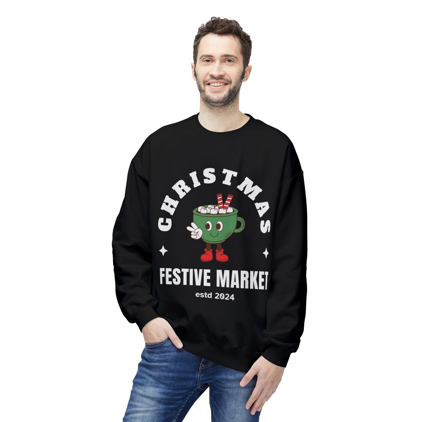 Christmas Festive Unisex Crewneck Sweatshirt🎄☕