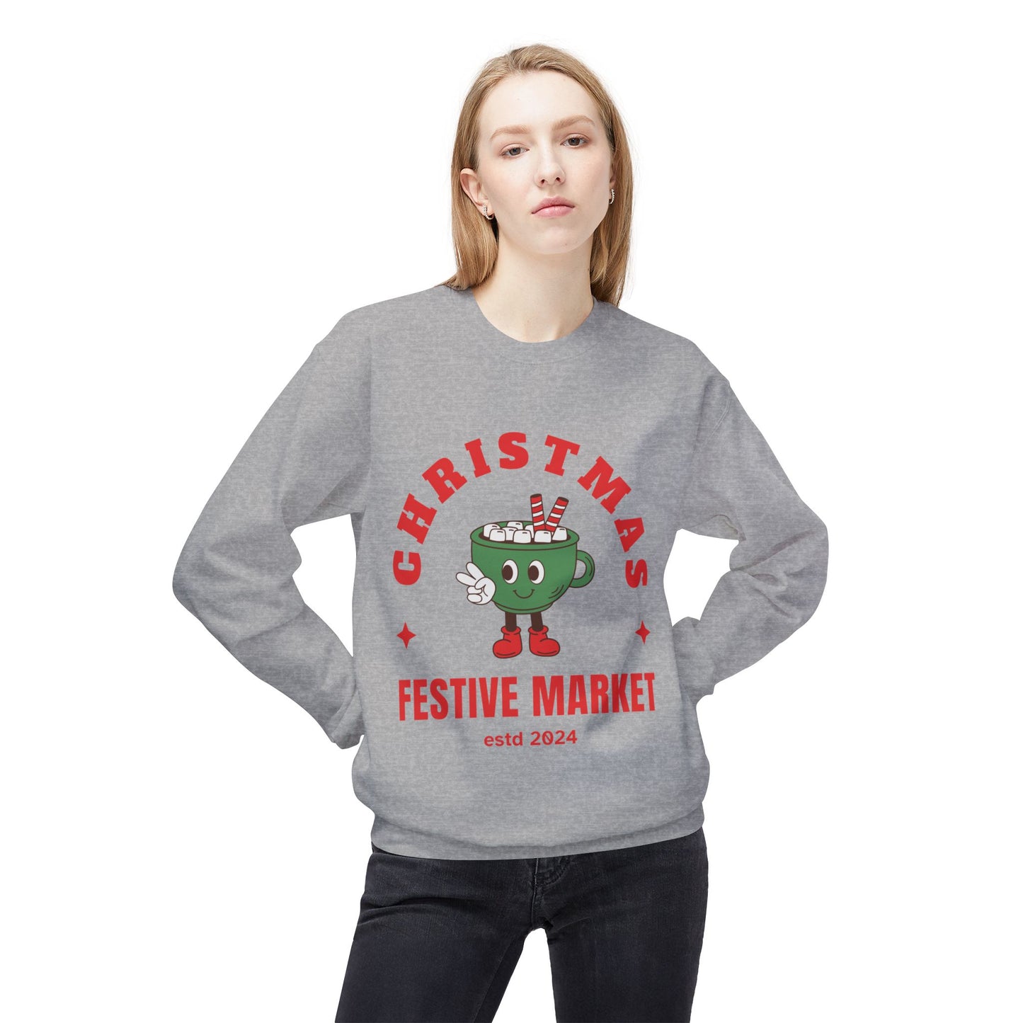 Christmas Festive Unisex Crewneck Sweatshirt🎄☕