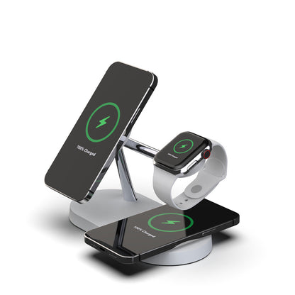 Multifunctional 5-In-1 Magnetic Wireless 15W Fast Charging For Phone, Headset And Watch