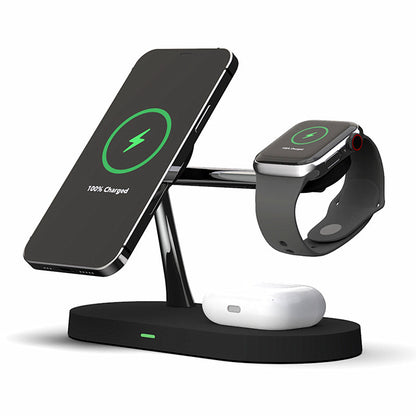 Multifunctional 5-In-1 Magnetic Wireless 15W Fast Charging For Phone, Headset And Watch