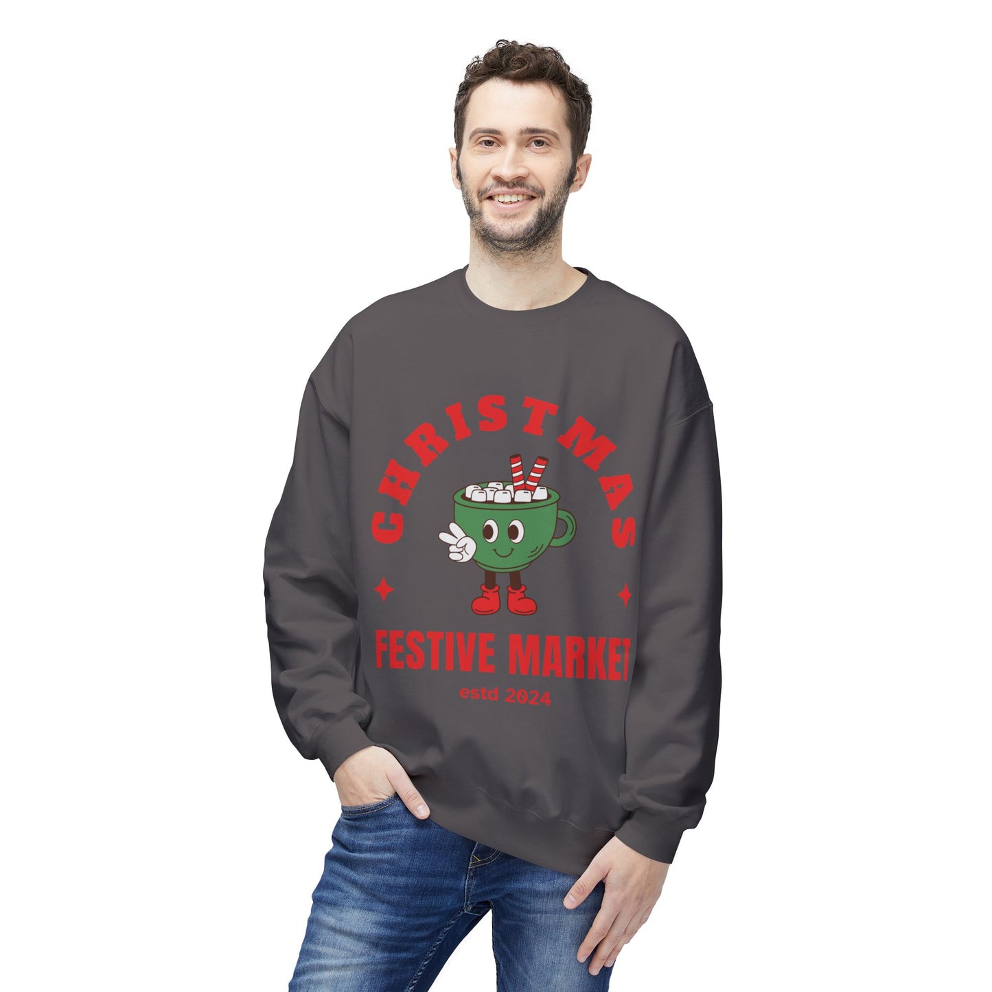 Christmas Festive Unisex Crewneck Sweatshirt🎄☕