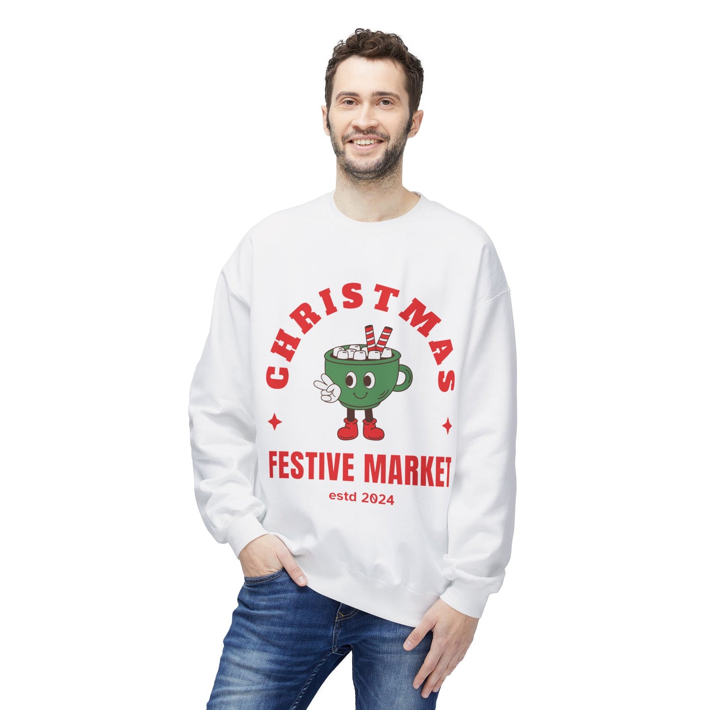 Christmas Festive Unisex Crewneck Sweatshirt🎄☕