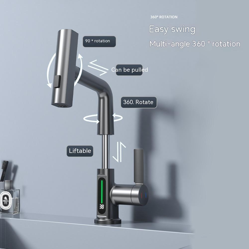 Intelligent Faucet With Digital Temperature Display