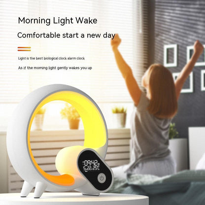 Q Light Digital Bluetooth Display Alarm Clock And Atmosphere Light