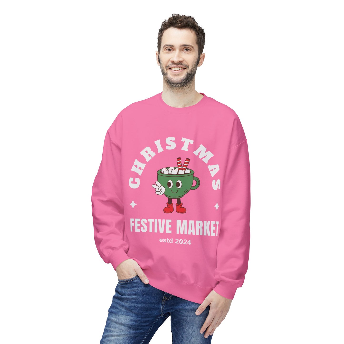 Christmas Festive Unisex Crewneck Sweatshirt🎄☕