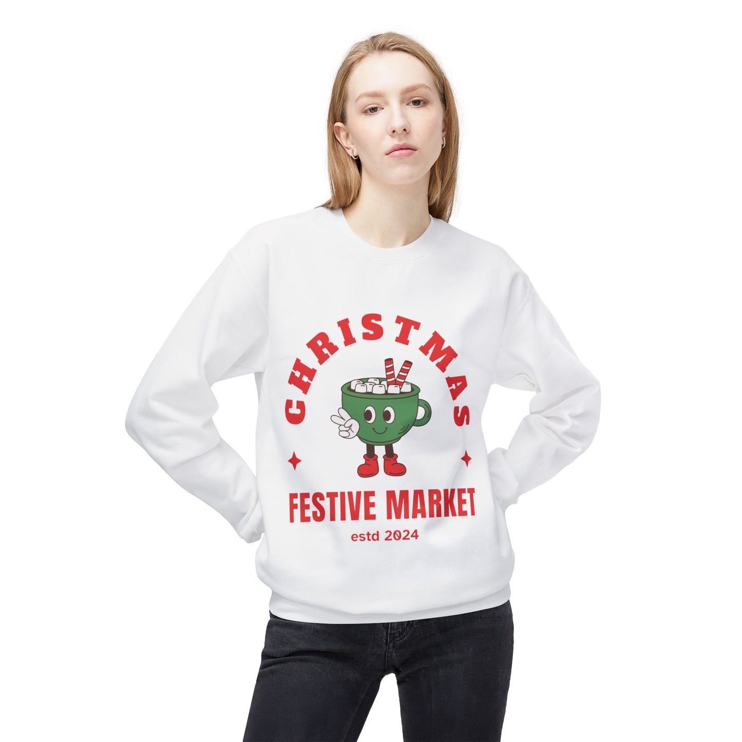 Christmas Festive Unisex Crewneck Sweatshirt🎄☕