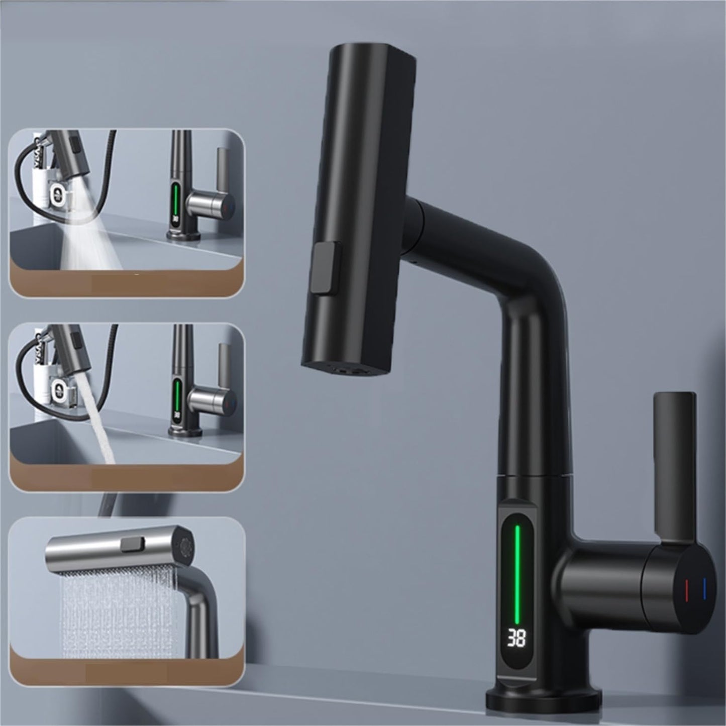 Intelligent Faucet With Digital Temperature Display