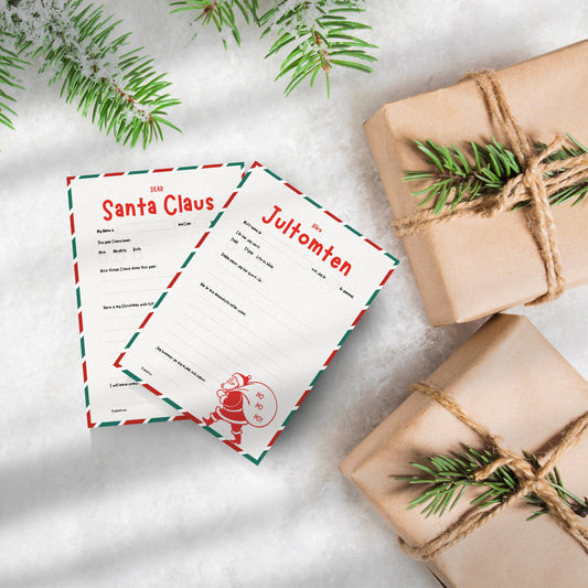 Christmas Wish List - Printable and Editable - Instant PDF Download