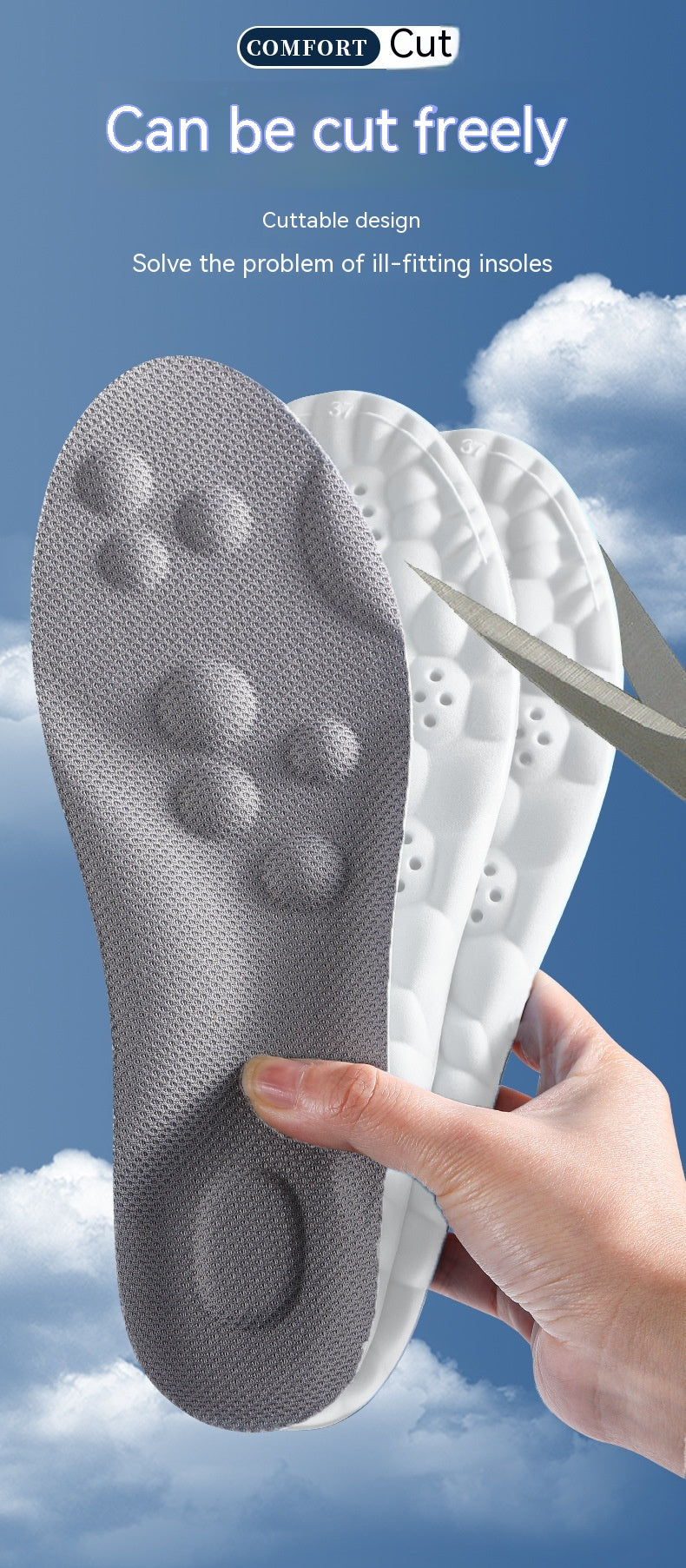 4D Shock-Absorbing Insoles