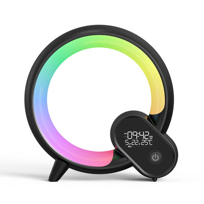 Q Light Digital Bluetooth Display Alarm Clock And Atmosphere Light