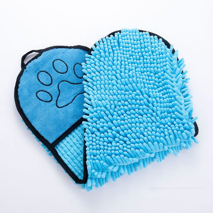 Super Absorbent Pet Bathrobe & Towel for Dogs & Cats