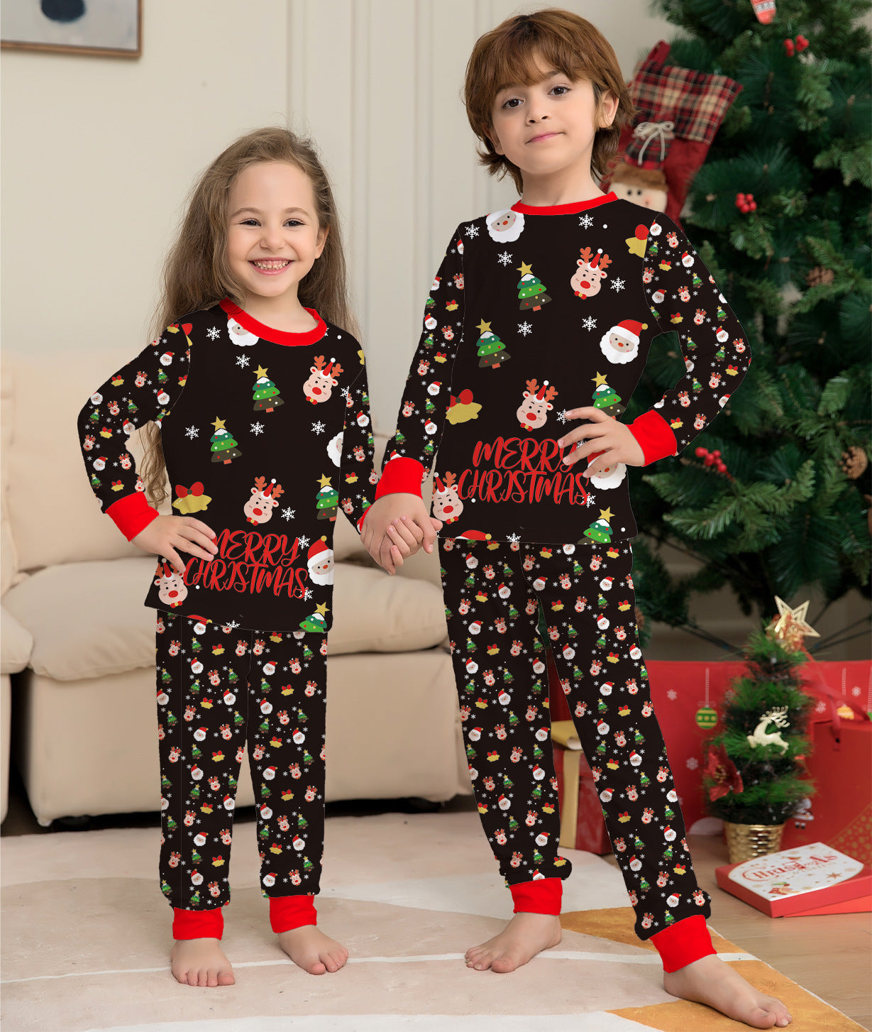 Family Christmas Matching Pajama Set - Festive Holiday PJs for the Whole Family & Dog