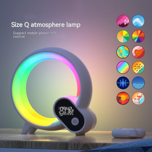 Q Light Digital Bluetooth Display Alarm Clock And Atmosphere Light