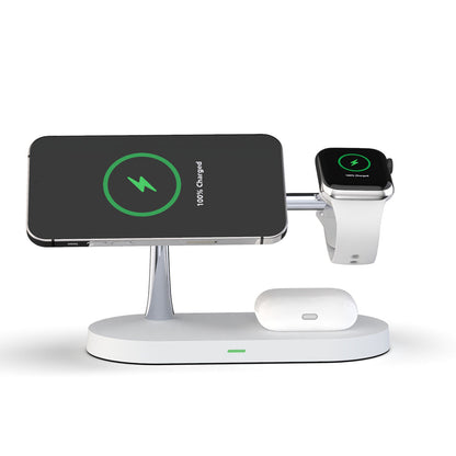 Multifunctional 5-In-1 Magnetic Wireless 15W Fast Charging For Phone, Headset And Watch